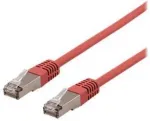 DELTACO U/STP Cat6a tinklo kabelis, LSZH, 0,5 m, raudonas