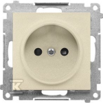 Kontakt-Simon Kontakt-Simon 55 TG1CZ.01/144 ki&scaron;tukinis lizdas be įžeminimo, su langinėmis, modulis 16 A, 250V~, greitos jungtys, &scaron;ampano matinis