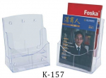 Bukletų laikiklis K-157, A4, pastatomas/pakabinamas, 2 skyrių