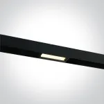12W linijinis &scaron;viestuvas į magnetines sistemas ONELIGHT MAXI, juodas, 3000K, 42120B/B/W