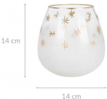 Home Styling Collection Arbatinės žvakidės stiklinės formos, &Oslash; 14 cm