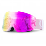 Qunature Rožinė Frameless Ski Goggles - Rožinė