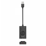 Orico SC2 i&scaron;orinė daugiafunkcė garso plok&scaron;tė su USB-A &ndash; juoda