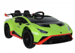 Lean Cars Vienvietis elektromobilis Lamborghini Lean Toys, žalias