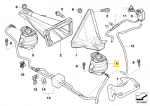 Bmw Motorlager Links 5 E60 E61 E63 E64 Originalus 22116774619