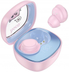 HOCO belaidės ausinės bluetooth TWS skirta kids EW111 rožinės spalvos