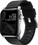 Dėklas Nomad Active Strap Pro Juodas, sidabrinis - Apple Watch 49mm/46mm/45mm/44mm/42mm