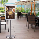 Promotions Informacinis stovas, 33x45 cm, sidabro spalvos