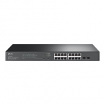 TP-LINK | SG2218P | JetStream 18-Port Gigabit Smart Switch with 16-Port PoE+ | Rack-mountable | Managed