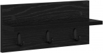 Prikabinamas paltas Juodas ąžuolas 40 x 10,5 x 18 cm