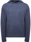 Roly Unisex džemperis su gobtuvu i&scaron; lengvo audinio MANASLU Heather denim