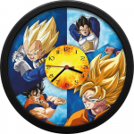 KIDS Vaiki&scaron;kas laikrodis su sieniniu laikmačiu, didelis, 25 cm, vaikams / Dragon Ball / DB00001