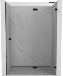 Du&scaron;o durys Mexen Lunar, de&scaron;ininės, 135 cm, transparent/juodas