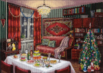 Panna Klart Siuvinėjimo kryželiu rinkinys PANNA &bdquo;Naujųjų metų nostalgija&ldquo; 40&times;27,5 cm