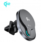 Quik priedai QM-900 magnetinis automobilinis telefono laikiklis su belaidžiu Qi2 įkrovimu, 15 W