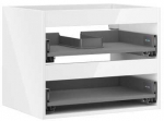Praustuvo spintelės korpusas Mexen Box-A, 60 cm, 2 stalčiai, Baltas glossy
