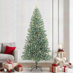 Dirbtinė Kalėdų Eglė Su Sniegu ir LED &Scaron;viesa su 300 LED 240 cm