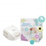 Geomed Nebulizers With Compressor & Compact Design Electric Adult Mask Child Mask Mouthpiece Air Tube & Medication Cup