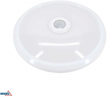 Sieninis &scaron;viestuvas Bemko 12W LED plafonas su judesio davikliu DORIA, baltas, 4000K
