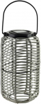 Mondex Since 1986 SOKKE Pilkas Lampion solarny 15x15x25/36cm