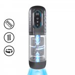 Pumped By Shots Vortex - Suction Rotation and Thrusting Masturbator Pump - Gun Metal