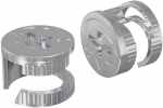 Cam užrakto veržlės 2 pcs Sidabro 15 x 11,5 mm Metalas
