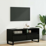 TV staliukas Televizoriaus spintelė Juodas ąžuolas 100 x 34,5 x 44,5 cm