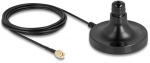 Delock Magnetischer Antennen Standfu&szlig; 1 x N Buchse zu 1 x RP-SMA Stecker ULA100 3 m outdoor juodas
