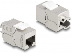 Delock Keystone Modul RJ45 Buchse zu LSA Cat.6A Slim werkzeugfrei