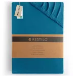 RESTILO AMBER sheet, indigo, classic style, jersey material, 80&ndash;90 x 200 cm