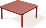 Prosperplast Brene Retro Raudona Garden kavos staliukas 79,5 x 79,5 cm FERNE