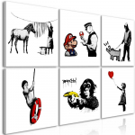 Paveikslas - Banksy Style (6 Parts)
