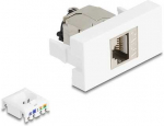 Delock Easy 45 Modul RJ45 Buchse zu LSA Cat.6A STP mit Verschlussclip und kabelbinderfrei