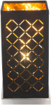 Stalinis &scaron;viestuvas GLOBO Clarke, 1 x E14, 40W, juodos/auksinės sp., 11 x 11 x 25 cm
