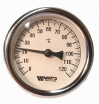 Termometras WATTS T80/50, 1/2", 80 mm, 120&deg;C
