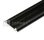 3m LED juostos profilis ARC12 CD/U5, lankstus, juodai dažytas