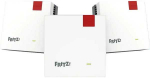 Mar&scaron;rutizatorius FRITZ! Set 1700 3er-Pack, Repeater - baltas/pilka, Wi-Fi 7 with bis zu 3,6 GBit/s