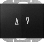 Łącznik Onyx roletų jungiklis, 10A, 250V, WP-10O, juodas