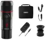 HiBREW H4-premium 3 in 1 ne&scaron;iojamas kavos aparatas su adapteriu ir dėklu