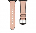 Connect Watch 42/44/45mm Silicone patch Leather Watch Strap (132mm M/L) Rožinė Sand