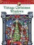 KNYGA David Bodo Creative Haven Vintage Christmas Windows Coloring Book