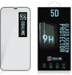 OBAL:ME 5D ekrano apsauga telefonui Apple iPhone 12 Pro Max juoda
