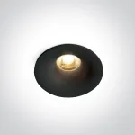 7W LED įleidžiamas &scaron;viestuvas, juodas, 3000/3500/4000K, 10107DX/B/V