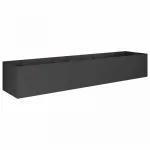 Sodo vazonas Juoda 360 x 80 x 60 cm &Scaron;altai valcuotas plienas