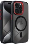Oem dėklas, skirtas iPhone 18 Pro Max / 17 Pro Max Color Edge Mag Cover, suderinamas su MagSafe, tamsios vy&scaron;nios