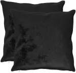 Pagalvėlės užvalkalas 2 pcs HEERLEN Juoda 65 x 65 cm Flanelė