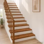 Laiptų danga 20 vnt. 80 x 25 x 2 cm Ruda Kietas ąžuolo medis
