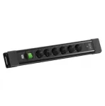 Maitinimo juosta Bachmann Connectus 6 USB-C lizdai 45 W 2 m juoda (19.07.4240)