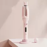 Automatinės plaukų garbanojimo žnyplės FIT2 ZC889, 28 mm, 4 temperatūros, garso signalas, rožinės