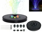 Saulės energijos fontanas AquaGlow, RGB LED